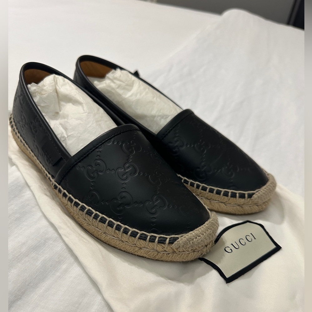 Gucci Lilibeth leather espadrilles
